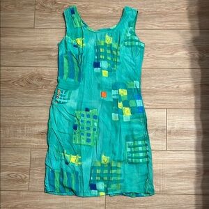 Vintage Jams World green mini dress in print Path